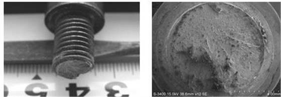 螺栓脆性斷裂形貌，螺栓脆性斷口形貌